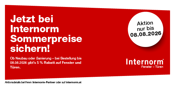 Sommer Aktion Internorm Fenster 2026